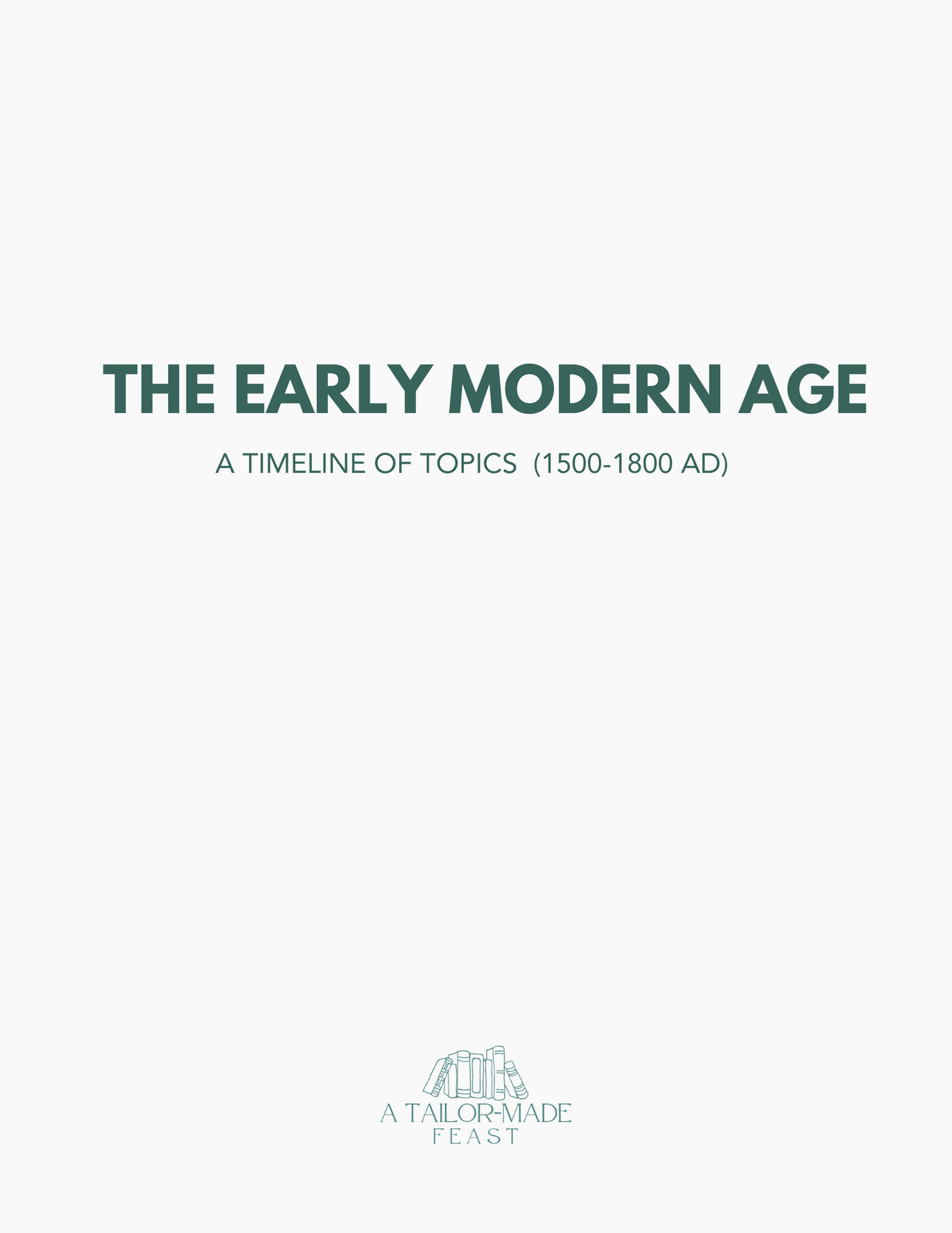 A Timeline of Topics Bundle (5 History Cycles Combined)