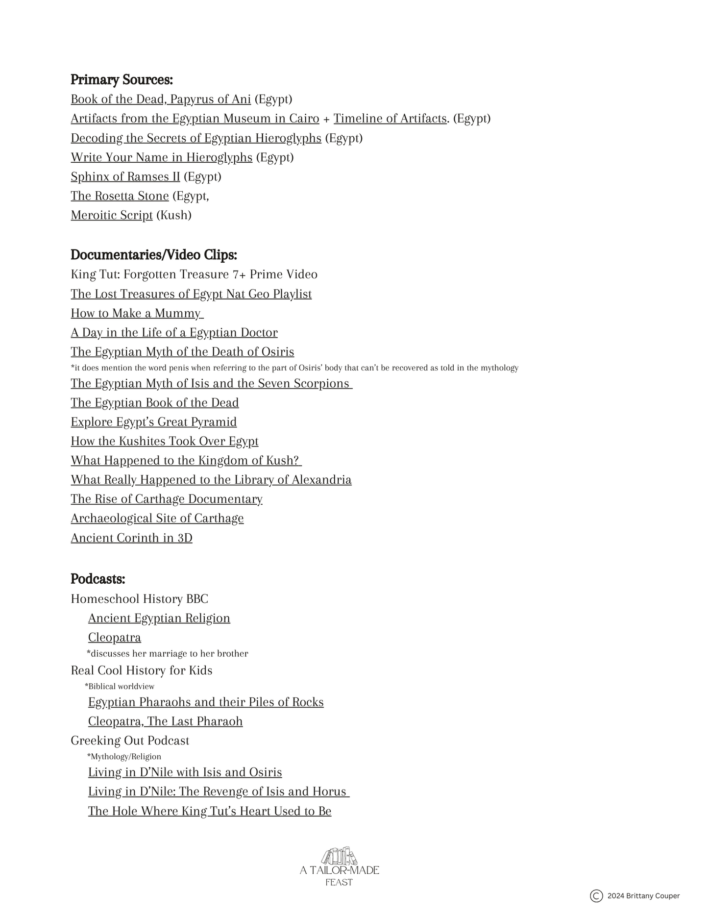 Ancient History Resource Guide (Prehistory-500AD)