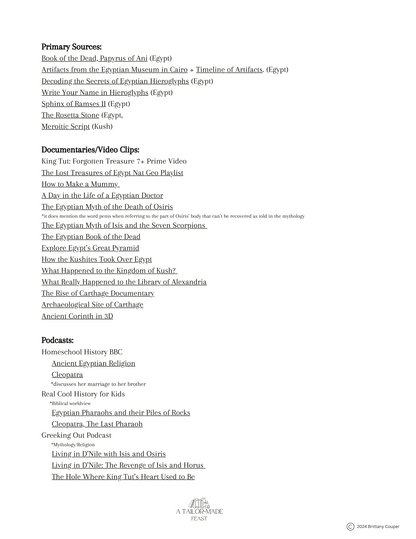 Ancient History Resource Guide (Prehistory-500AD)