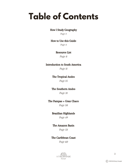 South America: A Human and Physical Geography Study