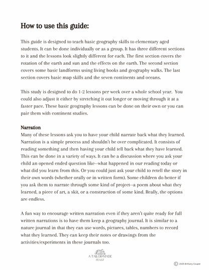 Exploring Our Planet: Elementary Geography (Level 1)