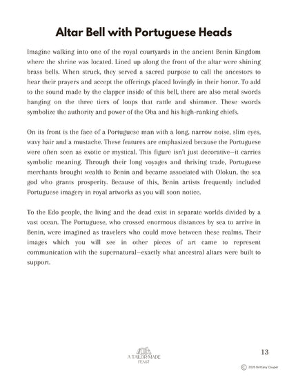 The Benin Bronzes: An Artist Study of the Sculptures from the Kingdom of Benin 1500-1700s