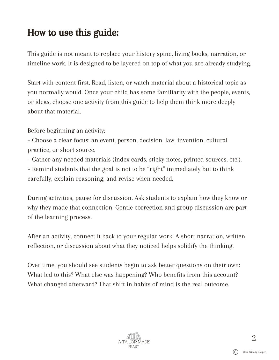 Historical Thinking Activities and Games That Help You Think Like a Historian