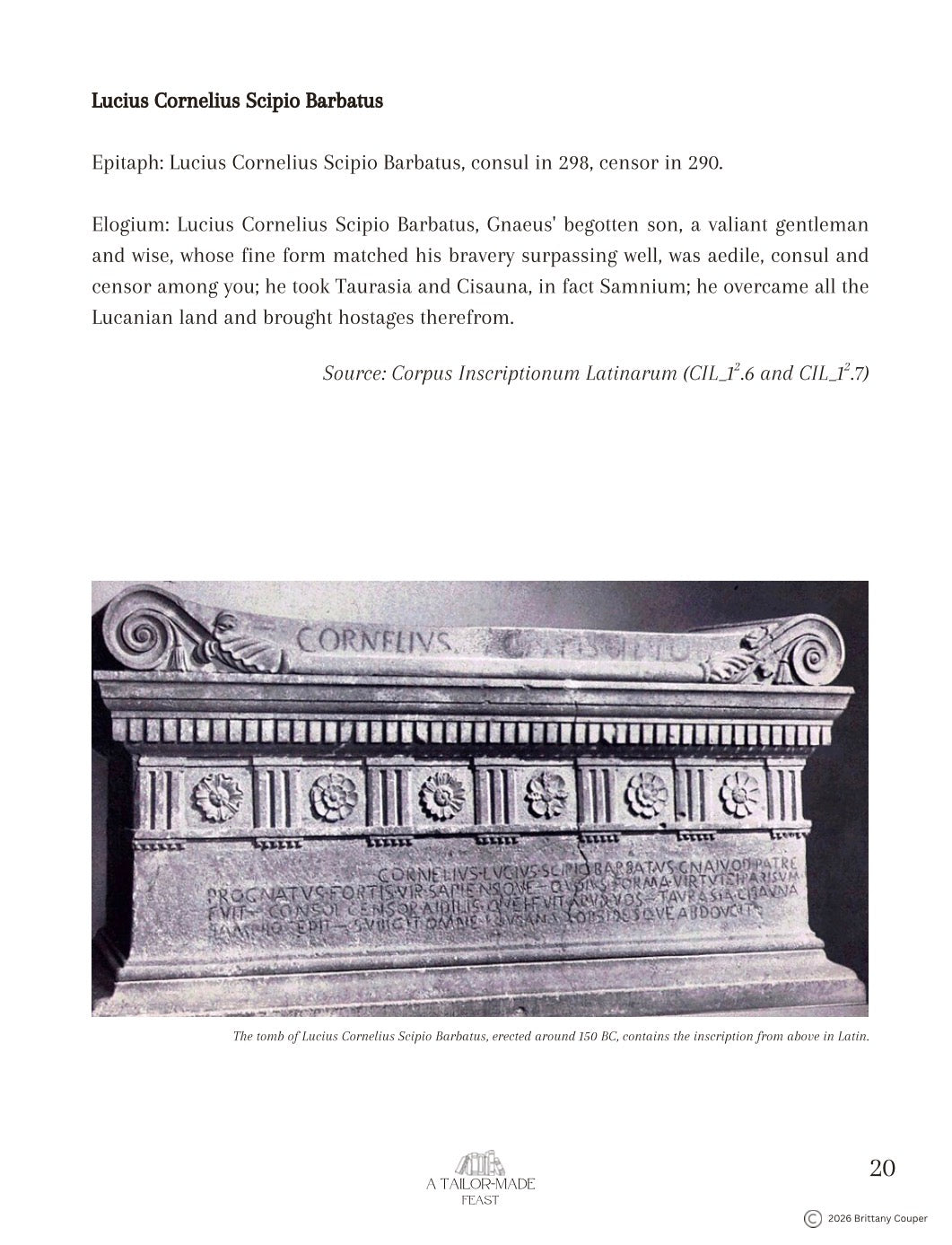 What It Means to be Roman: Uncovering Identity through Biography and and Burial in Ancient Rome (A Primary Source Investigation