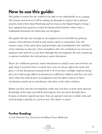 The Roots of Rebellion: A Primary Source Investigation